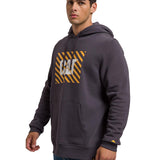 Polerón Manga Larga Unisex Graphic Pullover Hoodie Gris Oscuro Cat