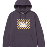 Polerón Manga Larga Unisex Graphic Pullover Hoodie Gris Oscuro Cat
