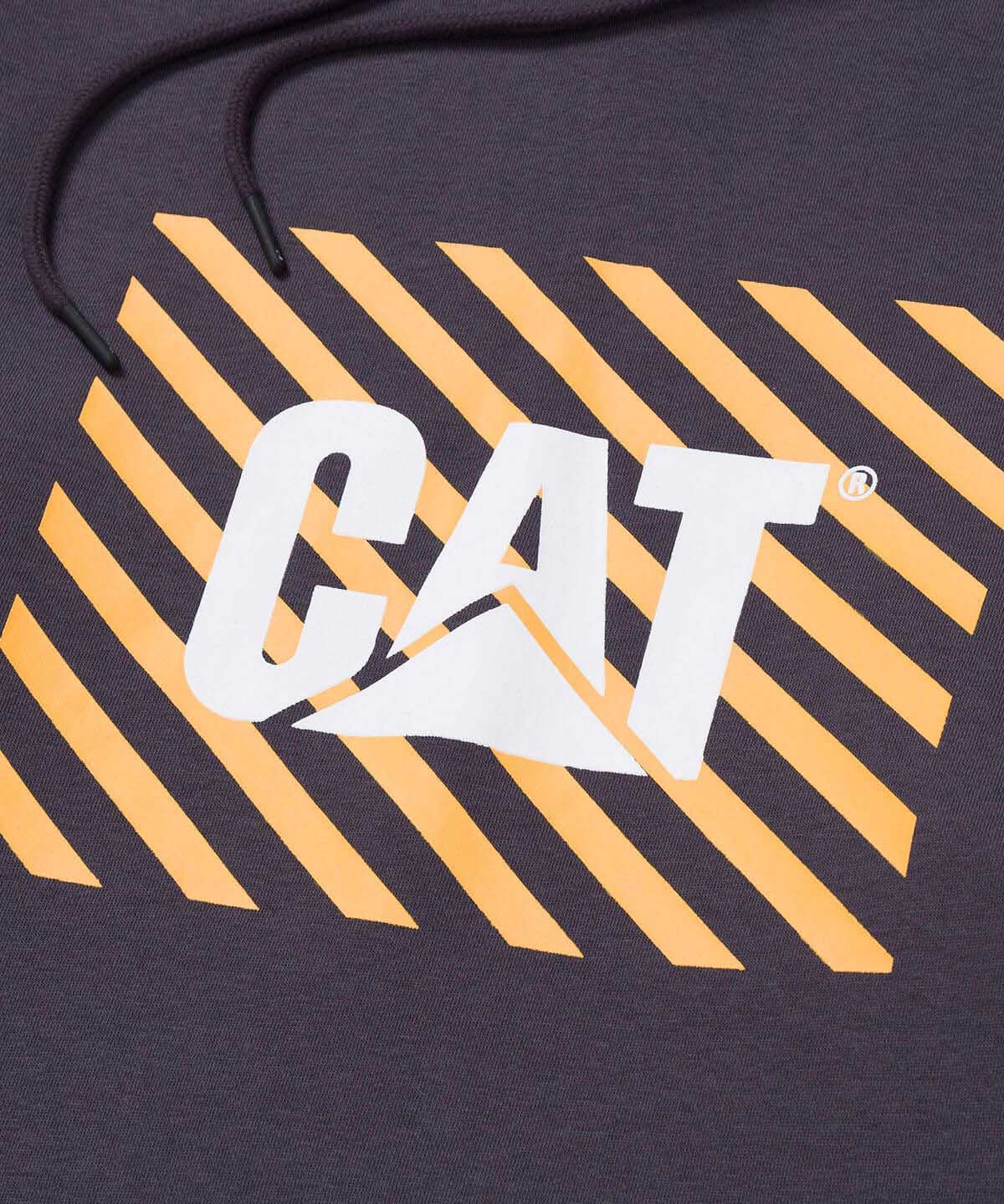 Polerón Manga Larga Unisex Graphic Pullover Hoodie Gris Oscuro Cat