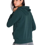 Polerón Con Gorro Mujer Logo Caterpillar Verde CAT