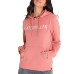 Polerón Con Gorro Mujer Logo Caterpillar Terracota CAT