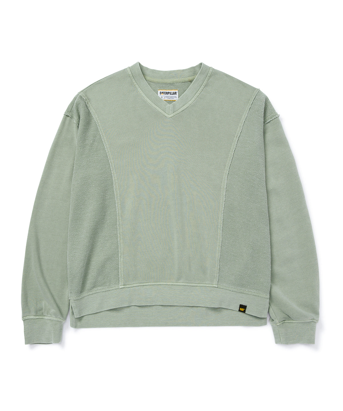 Polerón Casual Mujer OVERSIZE VNECK PULLOVER SWEATSHIRT Verde CAT