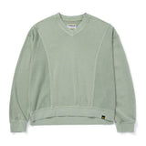 Polerón Casual Mujer OVERSIZE VNECK PULLOVER SWEATSHIRT Verde CAT