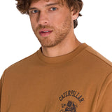 Polerón Manga Larga Hombre Graphic French Terry Crewneck Caramelo Cat