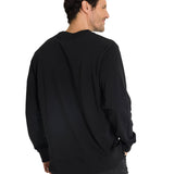 Polerón Crewneck Hombre Diseño French Terry Negro CAT