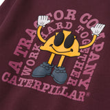 Polerón Casual Hombre GRAPHIC FRENCH TERRY CREWNECK Burdeo CAT