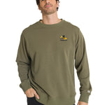 Polerón Crewneck Hombre Diseño French Terry Oliva CAT