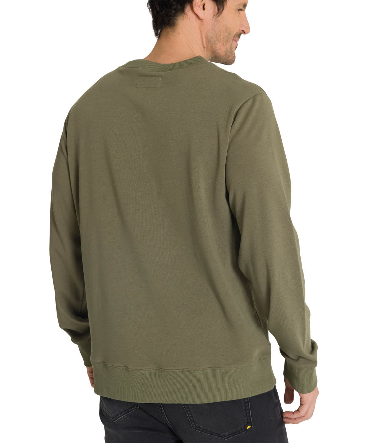 Polerón Crewneck Hombre Diseño French Terry Oliva CAT