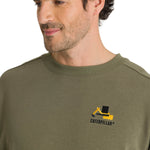Polerón Crewneck Hombre Diseño French Terry Oliva CAT