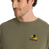 Polerón Crewneck Hombre Diseño French Terry Oliva CAT