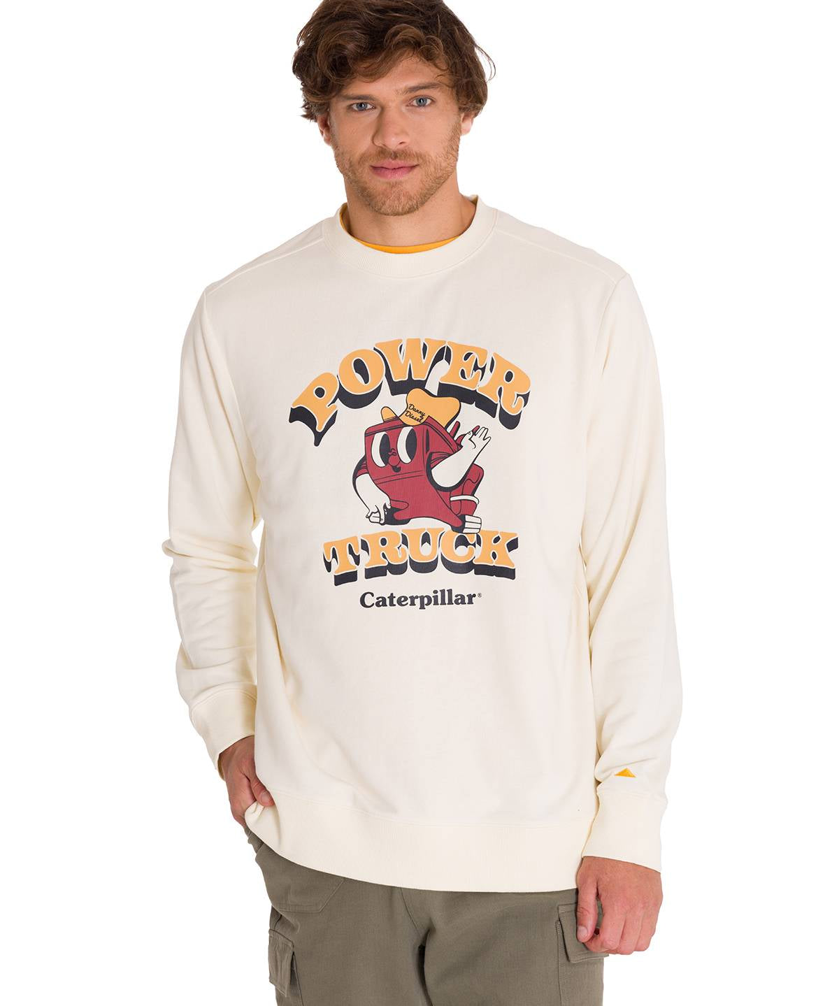 Polerón Manga Larga Unisex Diseño French Terry Amarillo Cat