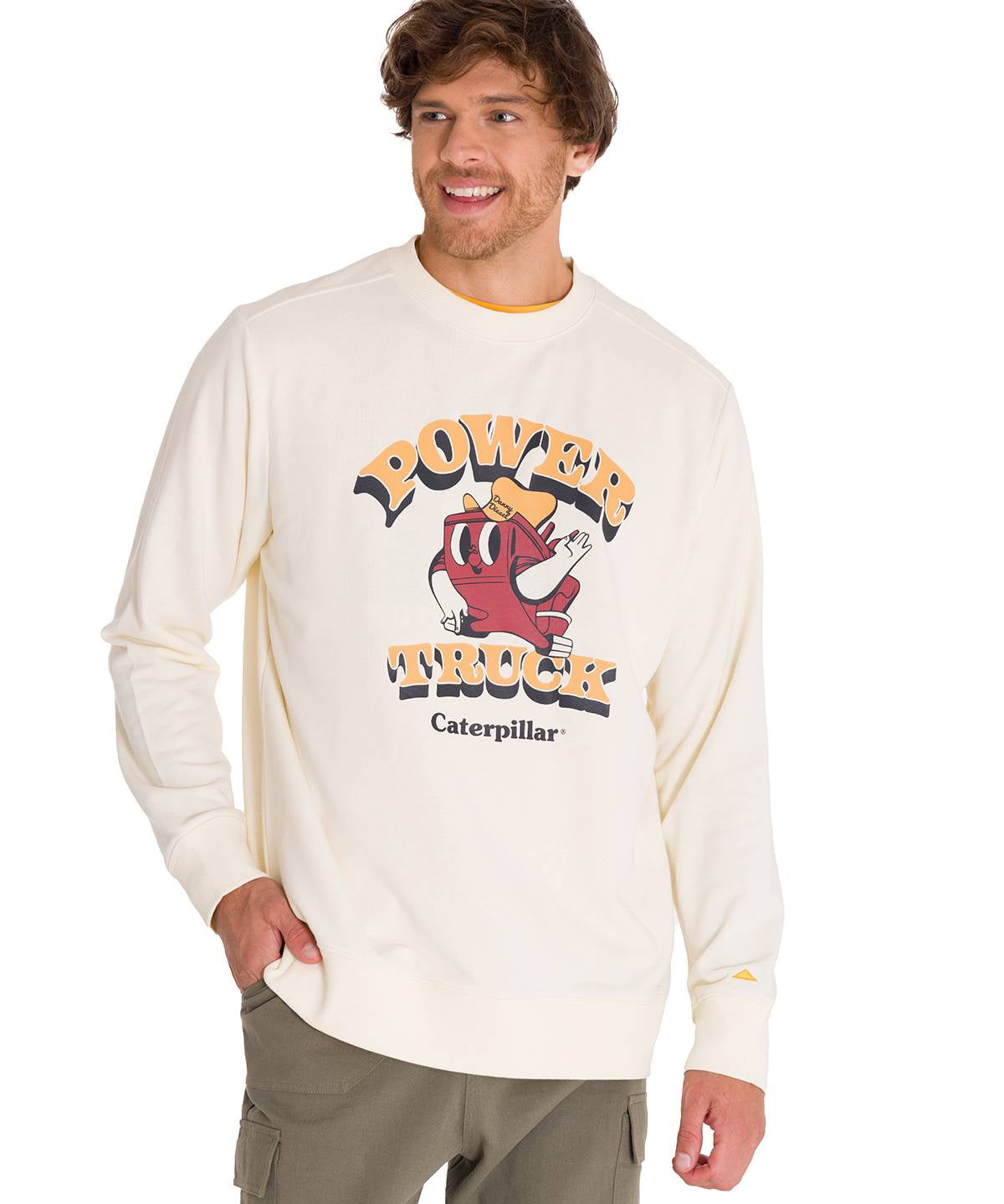 Polerón Manga Larga Unisex Diseño French Terry Amarillo Cat