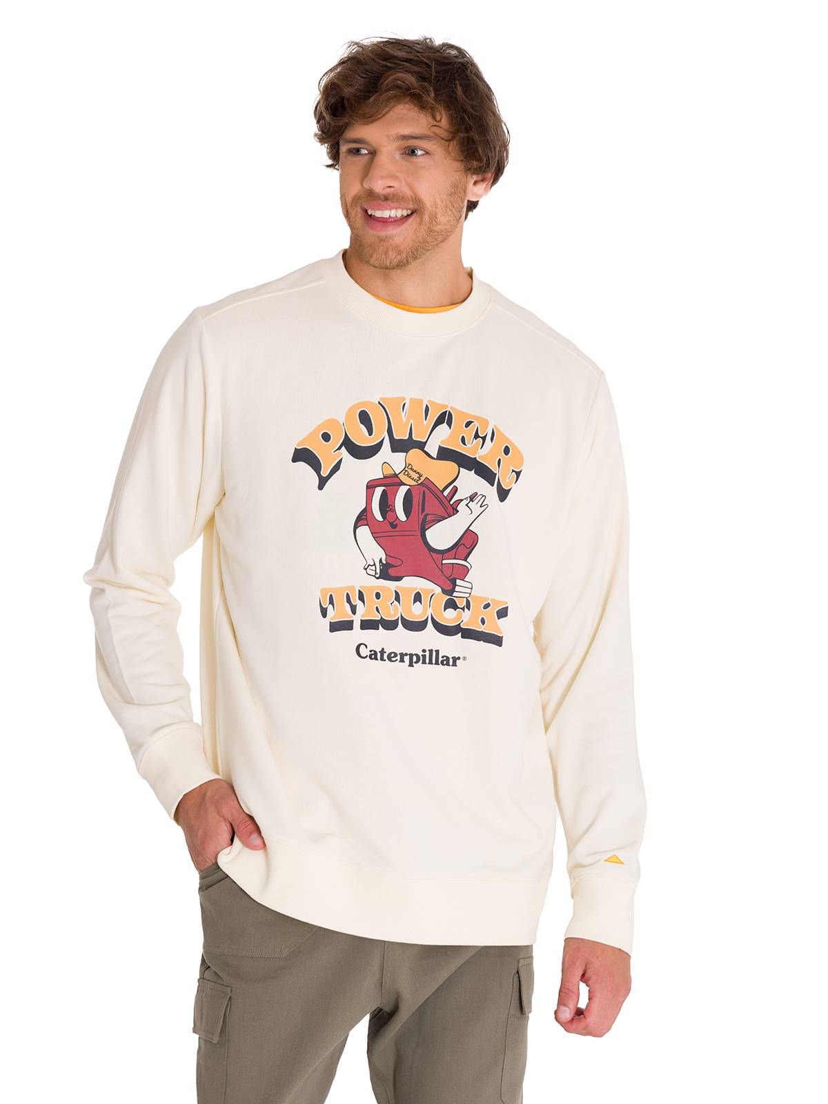 Polerón Manga Larga Unisex Diseño French Terry Amarillo Cat