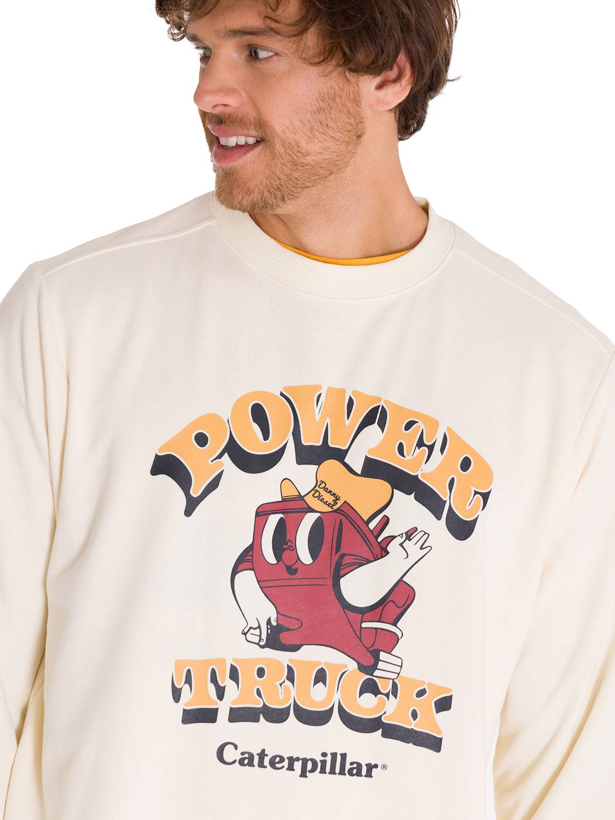 Polerón Manga Larga Unisex Diseño French Terry Amarillo Cat