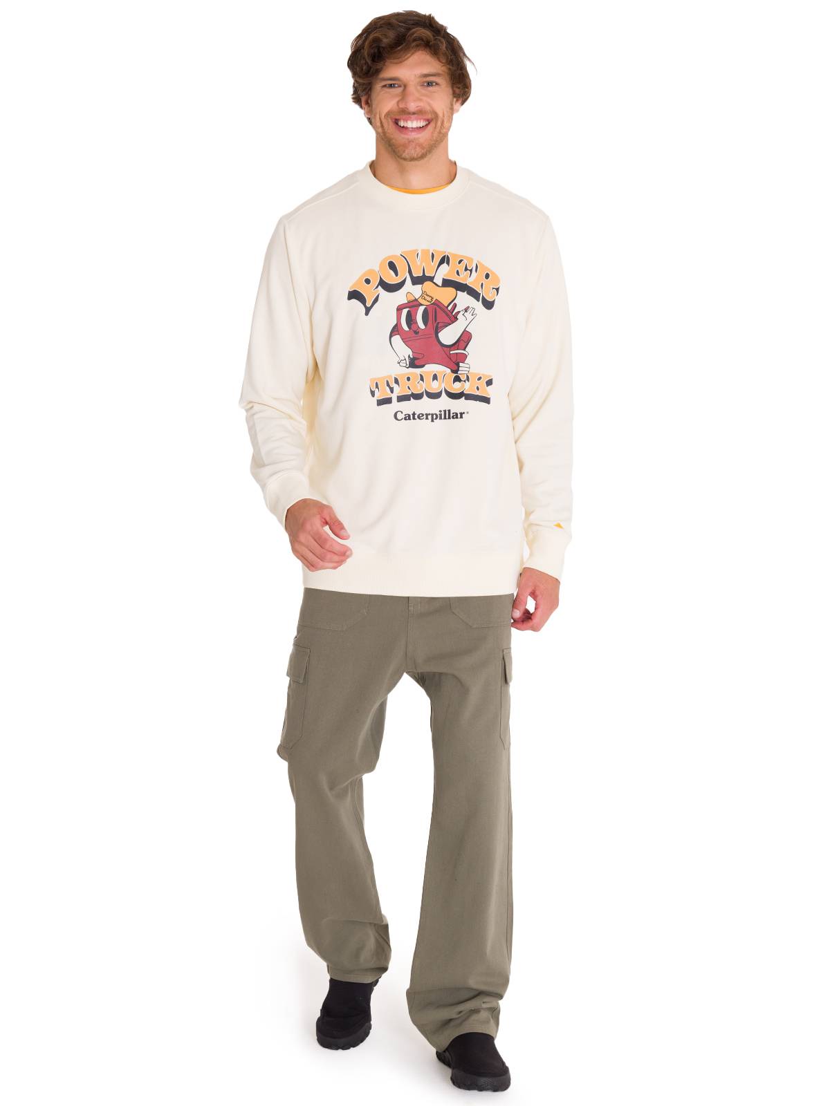 Polerón Manga Larga Unisex Diseño French Terry Amarillo Cat