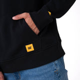 Polerón Con Gorro Hombre Diseño French Terry Negro Cat