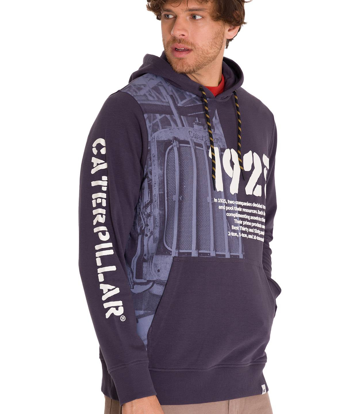 Polerón Manga Larga Hombre PREMIUM GRAPHIC PULLOVER Azul Marino Cat