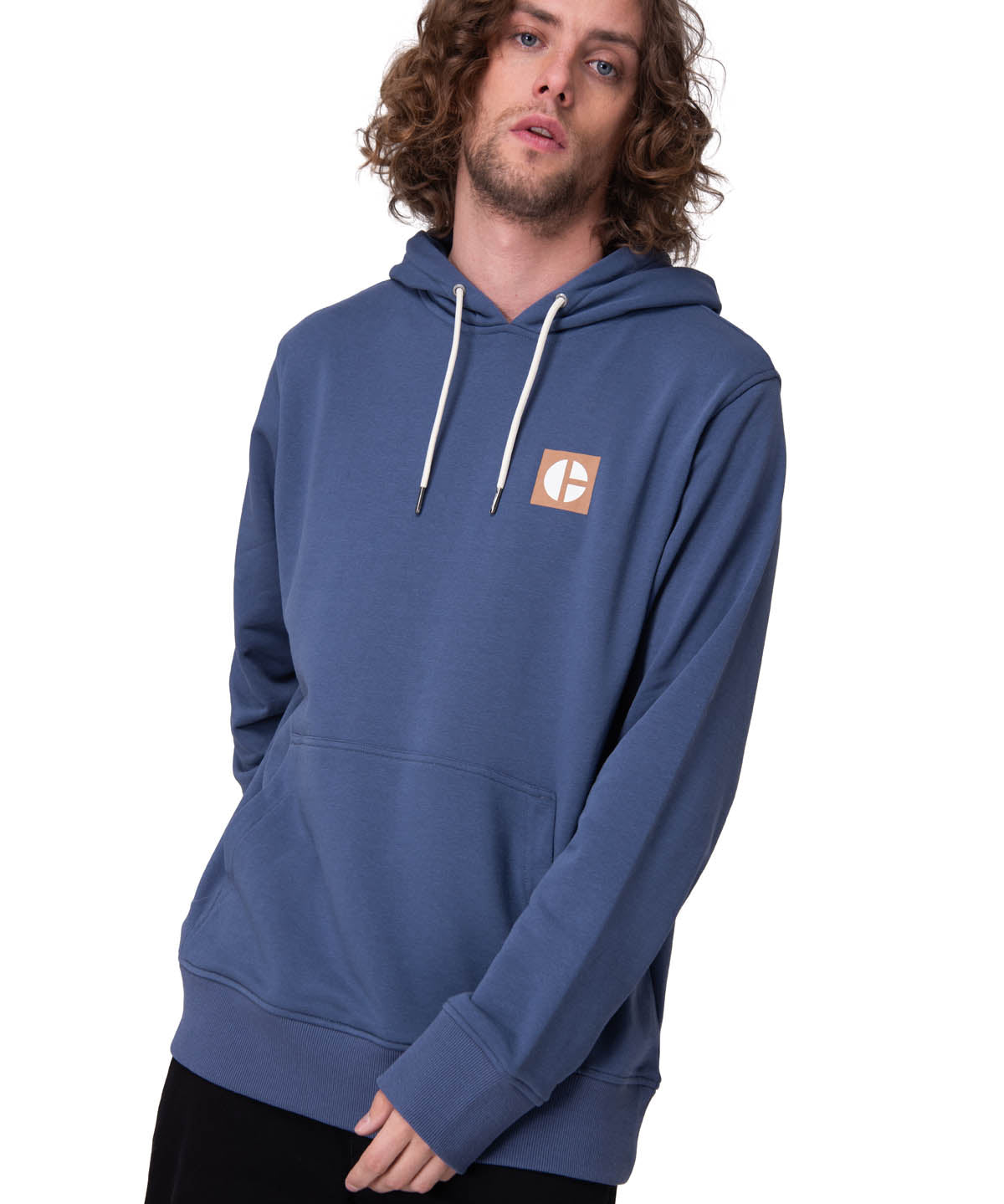 Poleron Hombre Graphic French Terry Azul