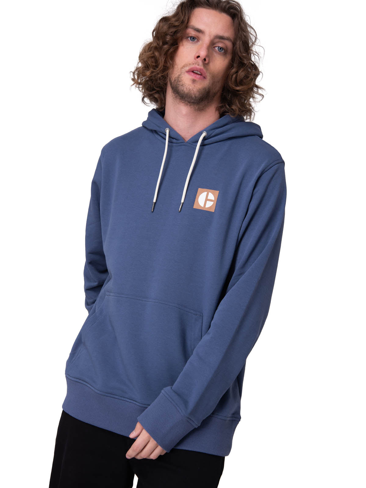 Poleron Hombre Graphic French Terry Azul