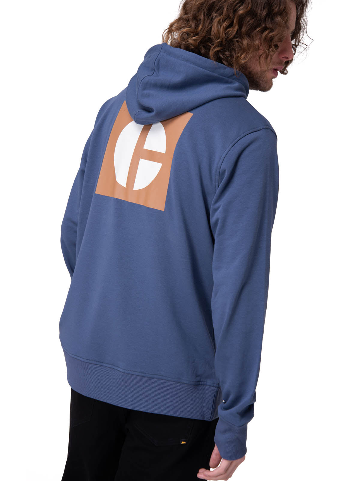 Poleron Hombre Graphic French Terry Azul