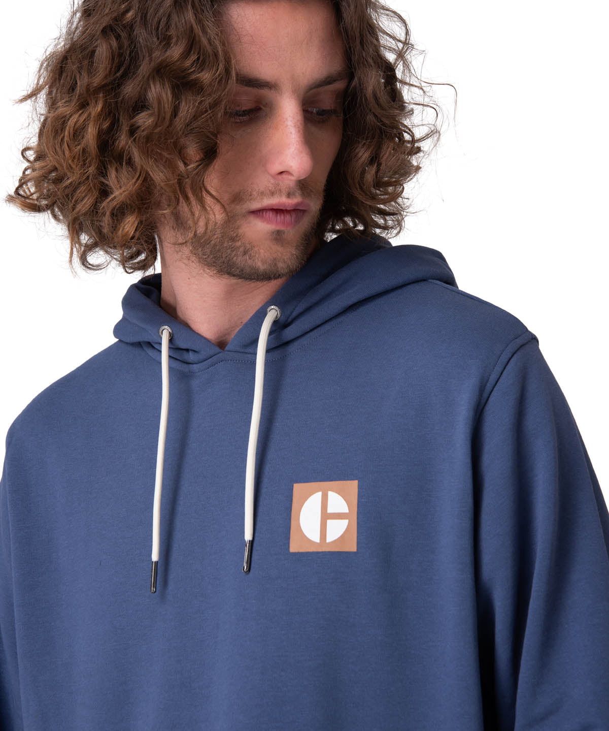 Poleron Hombre Graphic French Terry Azul