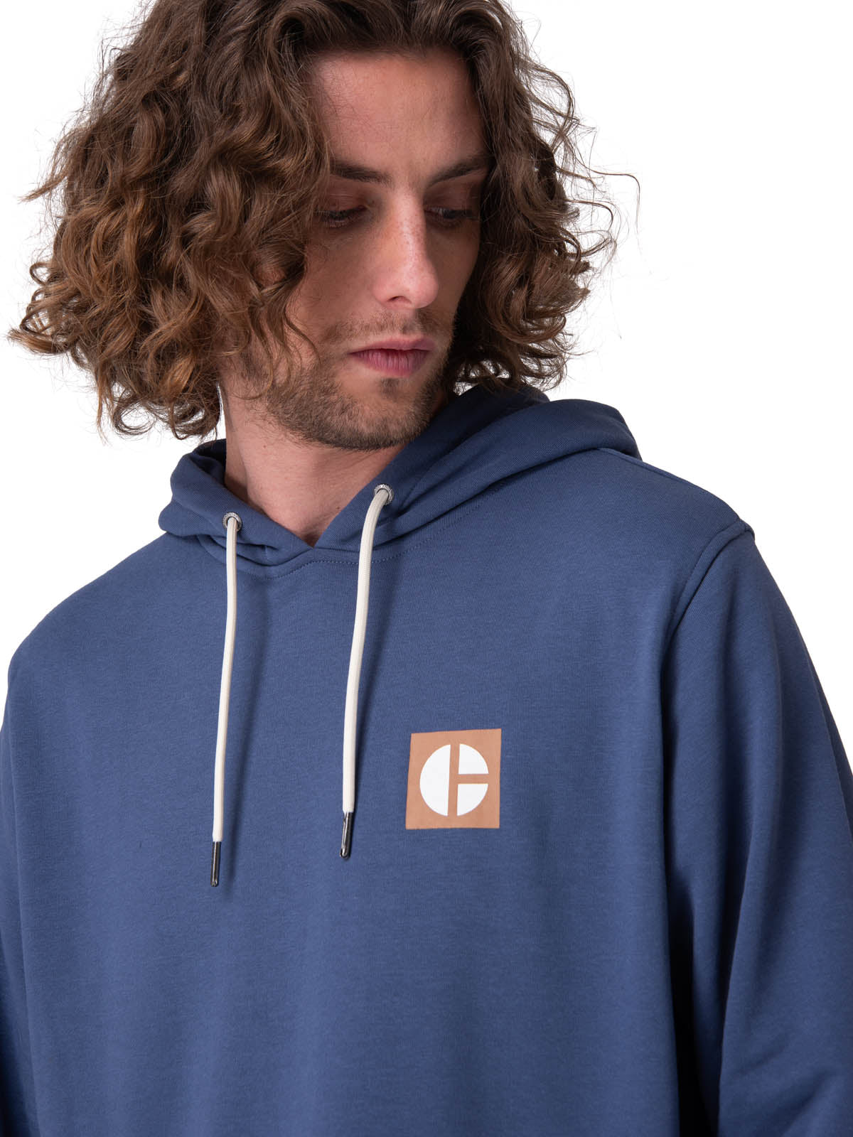 Poleron Hombre Graphic French Terry Azul