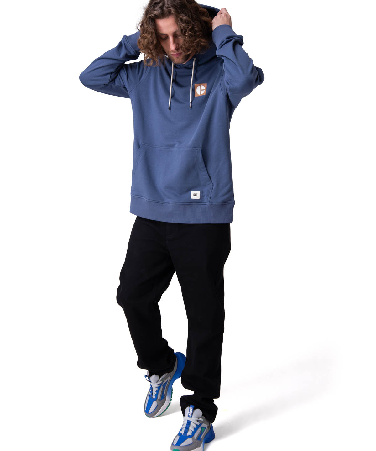 Poleron Hombre Graphic French Terry Azul