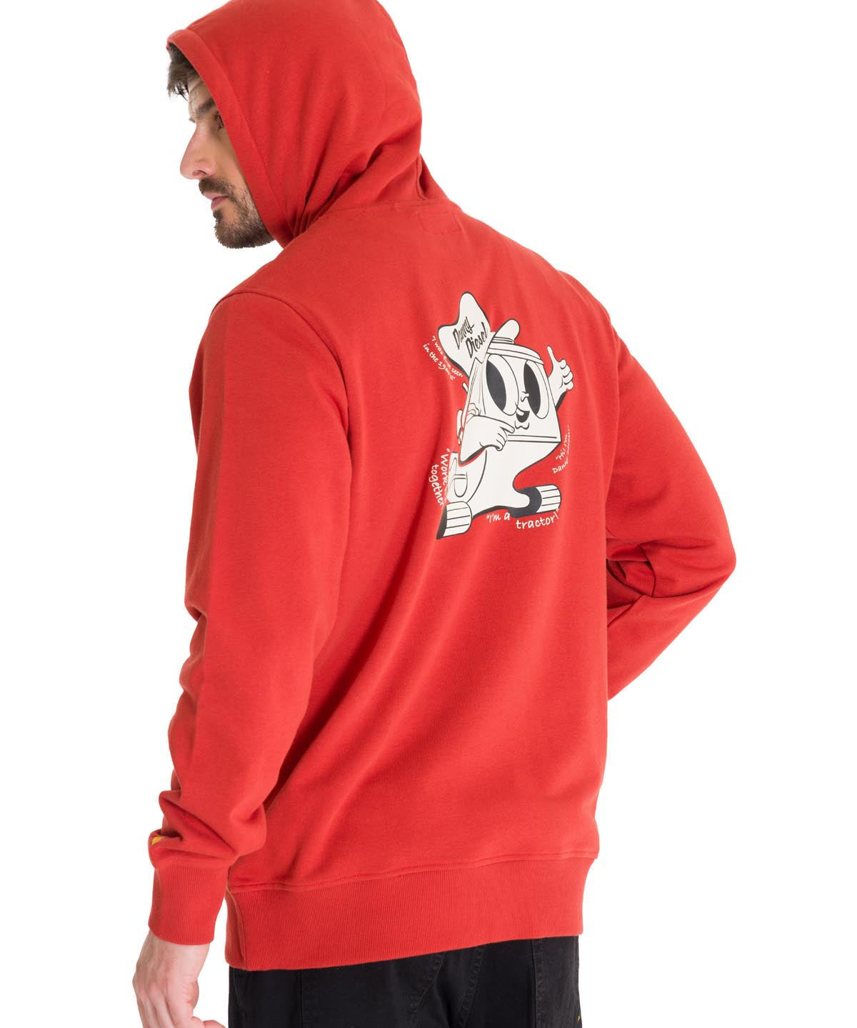 Polerón Manga Larga Unisex PREMIUM GRAPHIC PULLOVER Rojo Cat
