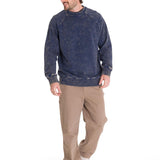 Polerón Manga Larga Hombre PREMIUM WASH CREW NECK Azul Marino Cat