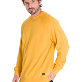 Polerón Manga Larga Hombre Premium Wash Crew Neck Amarillo Cat