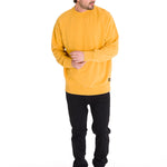 Polerón Manga Larga Hombre Premium Wash Crew Neck Amarillo Cat