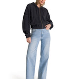 Polerón Con Gorro Mujer Waffle-Knit Grafito CAT