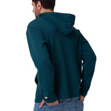 Polerón Con Gorro Hombre Waffle-Knit Verde Oscuro Cat