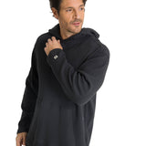 Polerón Con Gorro Hombre Waffle-Knit Grafito CAT