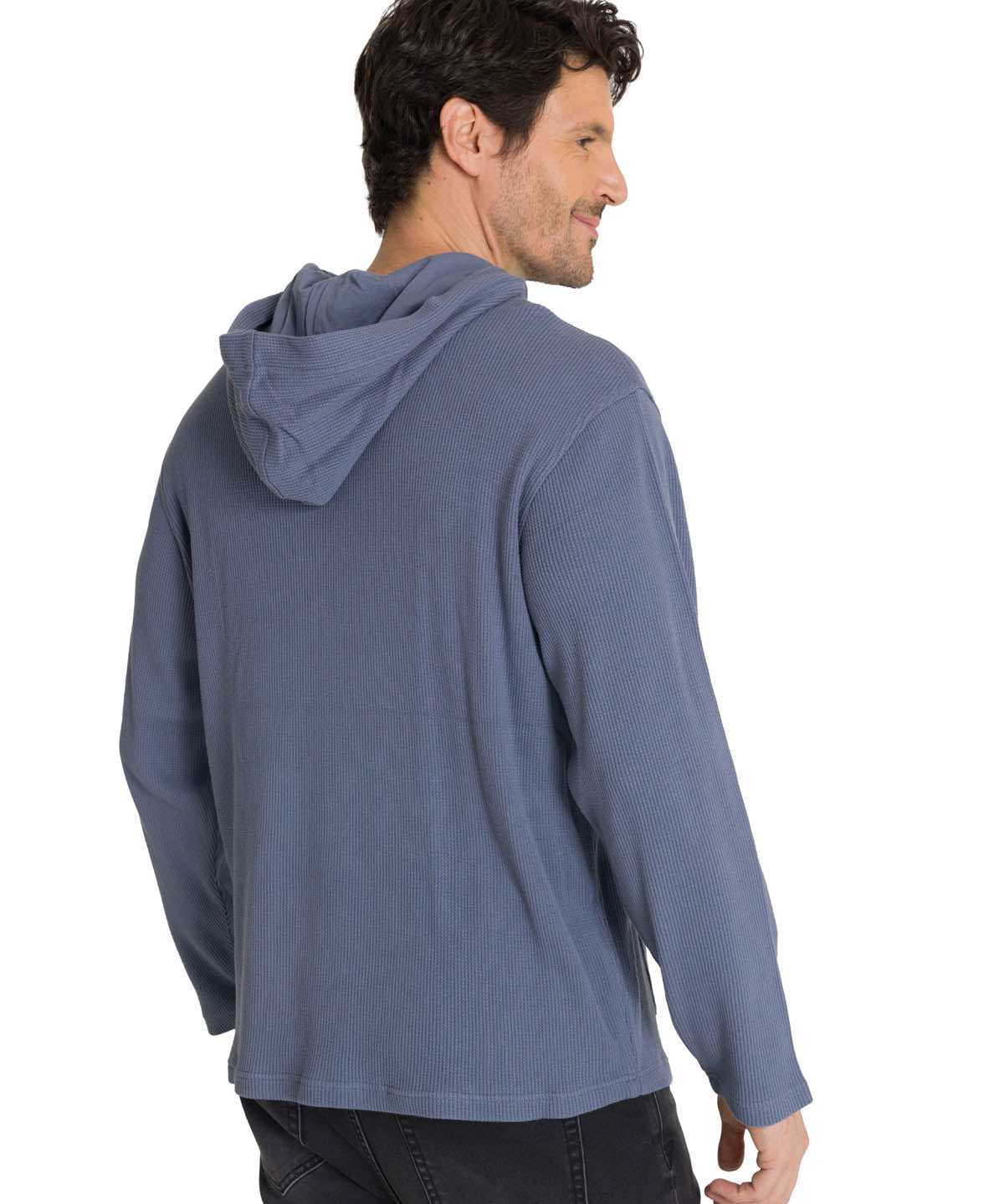 Polerón Con Gorro Hombre Waffle-Knit Gris CAT