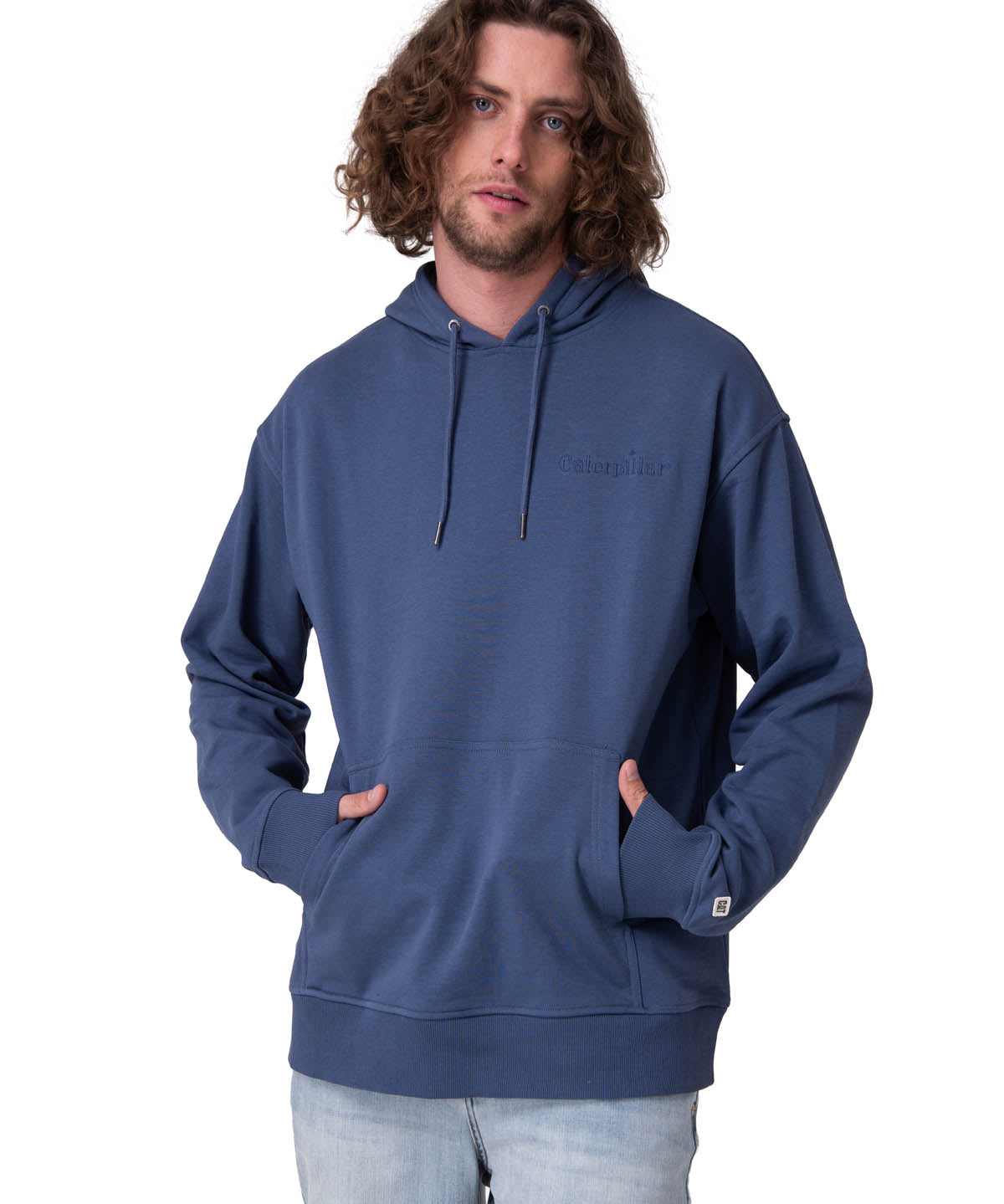 Poleron Hombre Relaxed French Terry Azul