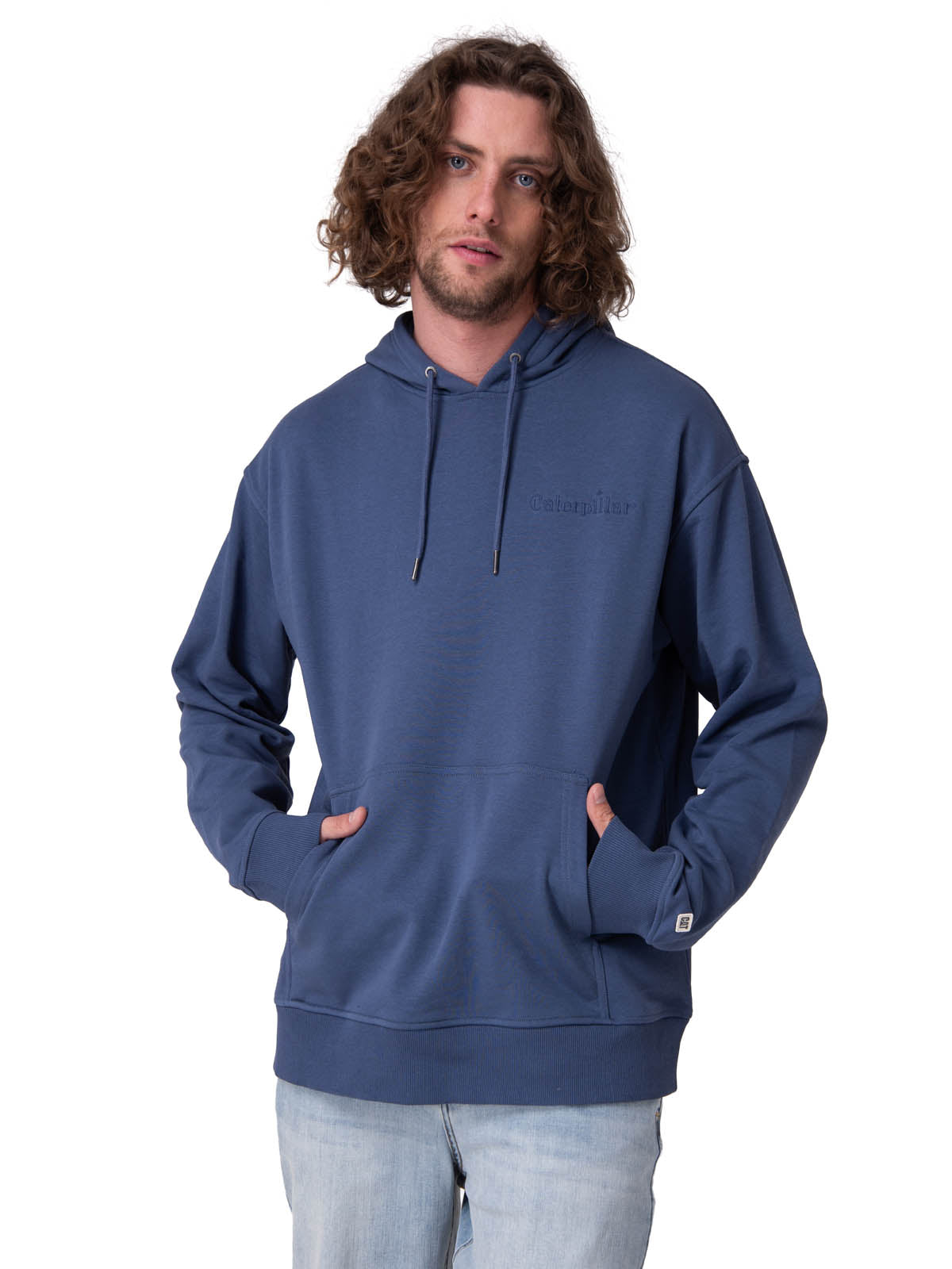 Poleron Hombre Relaxed French Terry Azul