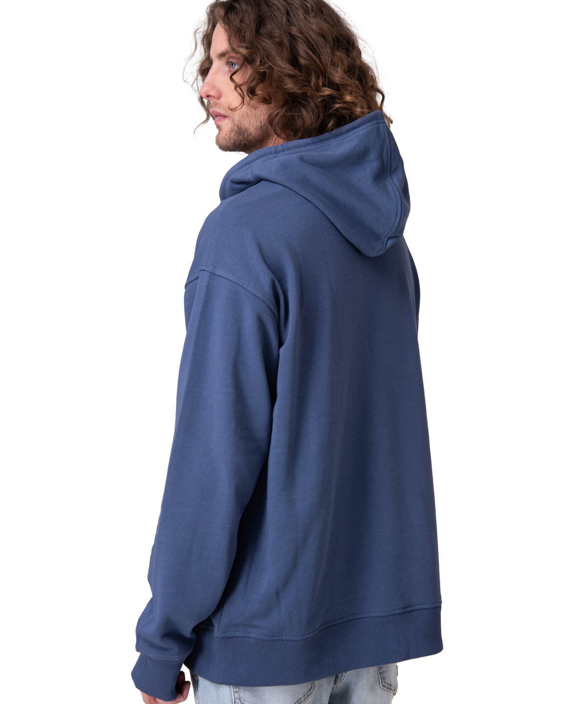 Poleron Hombre Relaxed French Terry Azul