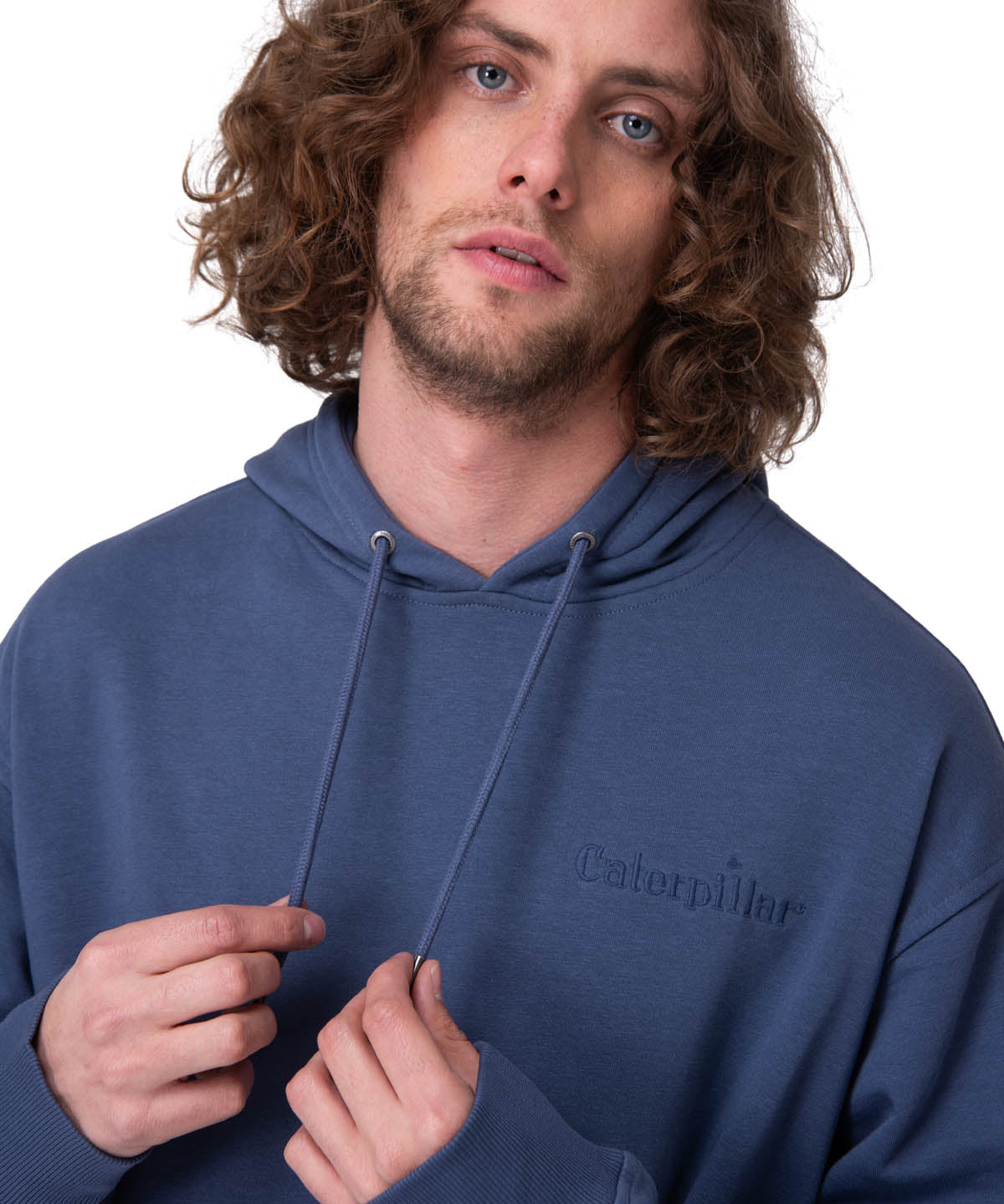 Poleron Hombre Relaxed French Terry Azul