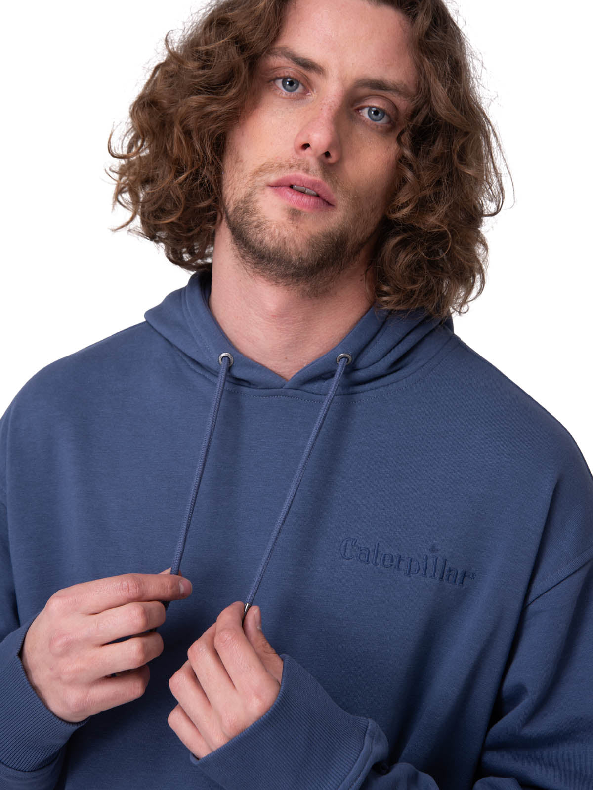 Poleron Hombre Relaxed French Terry Azul