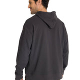 Polerón Con Gorro Hombre Relax French Terry Grafito CAT