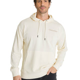 Polerón Con Gorro Hombre Relax French Terry Blanco CAT