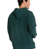 Polerón Con Gorro Hombre Relax French Terry Verde CAT