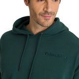 Polerón Con Gorro Hombre Relax French Terry Verde CAT