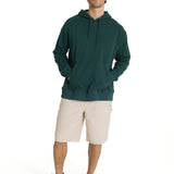 Polerón Con Gorro Hombre Relax French Terry Verde CAT