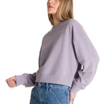Polerón Crewneck Mujer Relaxed French Terry Lila CAT