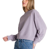 Polerón Crewneck Mujer Relaxed French Terry Lila CAT
