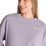 Polerón Crewneck Mujer Relaxed French Terry Lila CAT