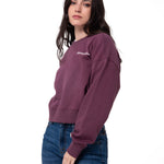 Polerón Mujer Relaxed French Terry Burdeo Cat