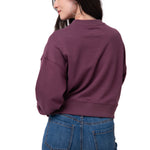 Polerón Mujer Relaxed French Terry Burdeo Cat